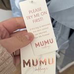 Show Me Your Mumu NWT Formal Zoey Midi Dress in Steel Blue Satin Size XS Wedding Photo 6