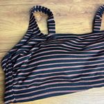 Xhilaration  Swim Bikini Top Plus Size‎ 18W Bralette Black Gold Stripe Photo 5