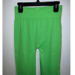 Neon Green Cropped Tights Legging S/M Green Photo 1