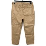  Size US 12R‎ / Chico's Size 2R Long Khaki Jeans Tan Shimmer Snake Print Photo 1