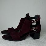 Rag and Bone  Burgundy Made in Italy Suede Sandals in Size 8.5 Photo 1