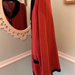 Misook EXCLUSIVELY  Woman 1X Blazer Jacket Collared Button Front Black Orange Photo 4