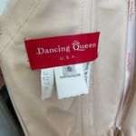 Dancing Queen Gold Beige Floral Glitter Tinker Bell Fairy Princess Tulle Dress Photo 12