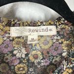 Rewind  Multicolor Floral Sheer Dress Size Medium Photo 6