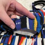 Nike Vintage Thong Bathing Suit High Cut Geometric Y2K Abstract Cut Out Back Photo 9