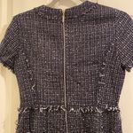 Eliza J  Navy Tweed Fit and Flare Dress Photo 5