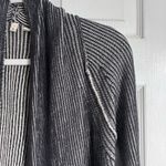 Anthropologie MOTH grey ribbed waterfall cardigan small sweater cotton Photo 2
