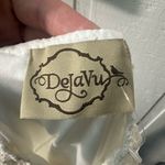 Deja Vu White Islet Brocade Lace Sleeveless Romper Size Large EUC Photo 7