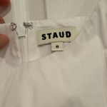 BNWT STAUD Dena White Mini Dress Size 8 Drop Waist Photo 7