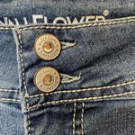 NWT WallFlower Women’s Plus Size 14W Cuffed Capri Jeans Embellished Pocket Blue Photo 4