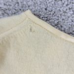 Banana Republic  Sweater Vest Womens S Yellow Wool Angora Blend Flower Detail‎ Photo 10