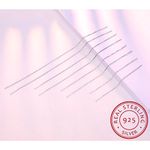 Boutique NEW Long 925 Sterling Silver Threader Stick Dangle Women's Earrings, 15cm Photo 6