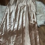 Birdy Grey  Mia Shiny Satin Strapless Maxi Dress In Gold Photo 1