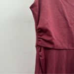 Betabrand No Sweat Sleeveless Burgundy Red Asymmetrical Sheath Dress Size XS Photo 6