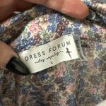 Dress Forum  LOS ANGELES | Floral Flare Sleeve Button Down Collared Blouse Size L Photo 5