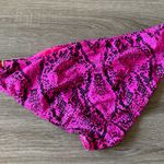 Old Navy Hot pink + black snakeskin print bikini bottoms, size large Photo 2
