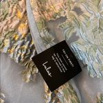 Lulus  Upgraded Event Blue Jacquard Bustier Strapless Midi Dress XL Formal NWT Photo 5