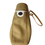 Coach Vintage Hampton Tote Leather Bag Coffee Beige White Trim Double Strap Photo 2