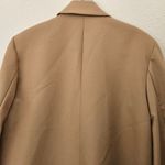 ZARA  Women Pleated Sleeve Blazer Light Camel Size US Medium‎ Photo 14