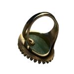 Stella & Dot  Retired Camilla Green Stone Gold Adjustable Ring Photo 6