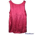 J. Jill Woman’s Red Silk Basic Sleeveless Casual Tank Top Size Medium Photo 3