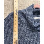 Lucky Brand  Women’s XL Blue Chunky Knit Turtleneck Cropped Sweater Cozy Oversize Photo 4