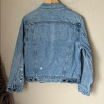 Reformation  distressed denim jacket Photo 7
