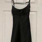ZARA Black Satin Mini Dress Photo 0