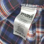 Mavi Jeans Mavi Womens Stud Button Front Shirt Size S Blue Orange Pink Plaid Long Sleeve Photo 5