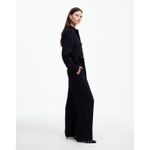 Madewell $198 Tie-Waist Straight-Leg Jumpsuit Black Size 10 NT362 NWT Photo 1