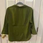 Cato  Forest Green Button-Down Shirt Photo 8