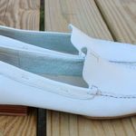 Talbots White Leather Flats Minimalist Design Photo 5