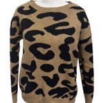 SheIn Leopard Print Sweater - Tan and Black Photo 8