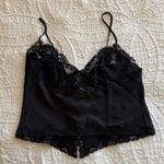 Victoria's Secret  Silk Black Lace Top Photo 3