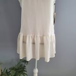 Who What Wear White Sleeveless Oversize Peplum Top Size S Photo 3