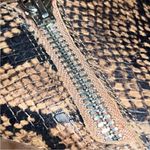 Chelsea and Violet  Ava Snake Print Booties leather side zip size 7.5 Photo 5