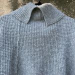 Free People  Grey Wool Sidewinder Sweater S Cowl Neck Photo 9