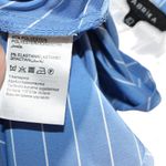 Fabrika Maxi Shirt Dress Blue & White Size Large Photo 6