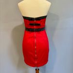 Forever 21 Y2K  Christmas red and black holiday party mini dress, size M Photo 2