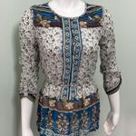 Lucky Brand  Savannah Gypsy Peasant Top NEW Photo 3