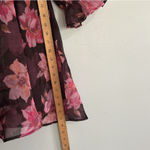 Thirty/Thirty LA  Floral Organza Babydoll Dress Sz L Photo 4