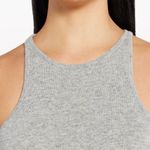 STAUD  Women’s Heather Gray Ayana Ribbed Knit Tank Top Photo 2