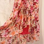 ASTR Jennell Maxi Dress in Brown Red Floral Size Small NWT Photo 7