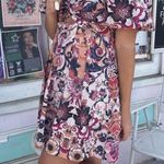 House of Harlow 1960 Puff Sleeve Mini Dress Linen Floral Size 2 Garden Party Photo 8