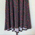 Leota Leotta Perfect Faux Wrap Purple Gray Pink Cheetah Print Dress Size Medium Photo 8