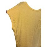 Merokeety  Shirt Womens M Yellow Cap Sleeve Stretch Tee Modest Casual Top Photo 3