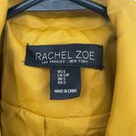 Rachel Zoe  Size Small Long Line Coat Jacket Anorak Style Yellow Gold‎ Pockets Photo 3