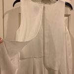 Vince Camuto Vincent Camuto White sheer chiffon cape dress Photo 5