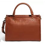 American Leather Co. Long Beach Satchel in Brandy Brown Photo 0