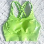 Buffbunny NWOT  Holographic Green Rosa Bra V2 Sports Bra Padded Strappy Size XS Photo 0